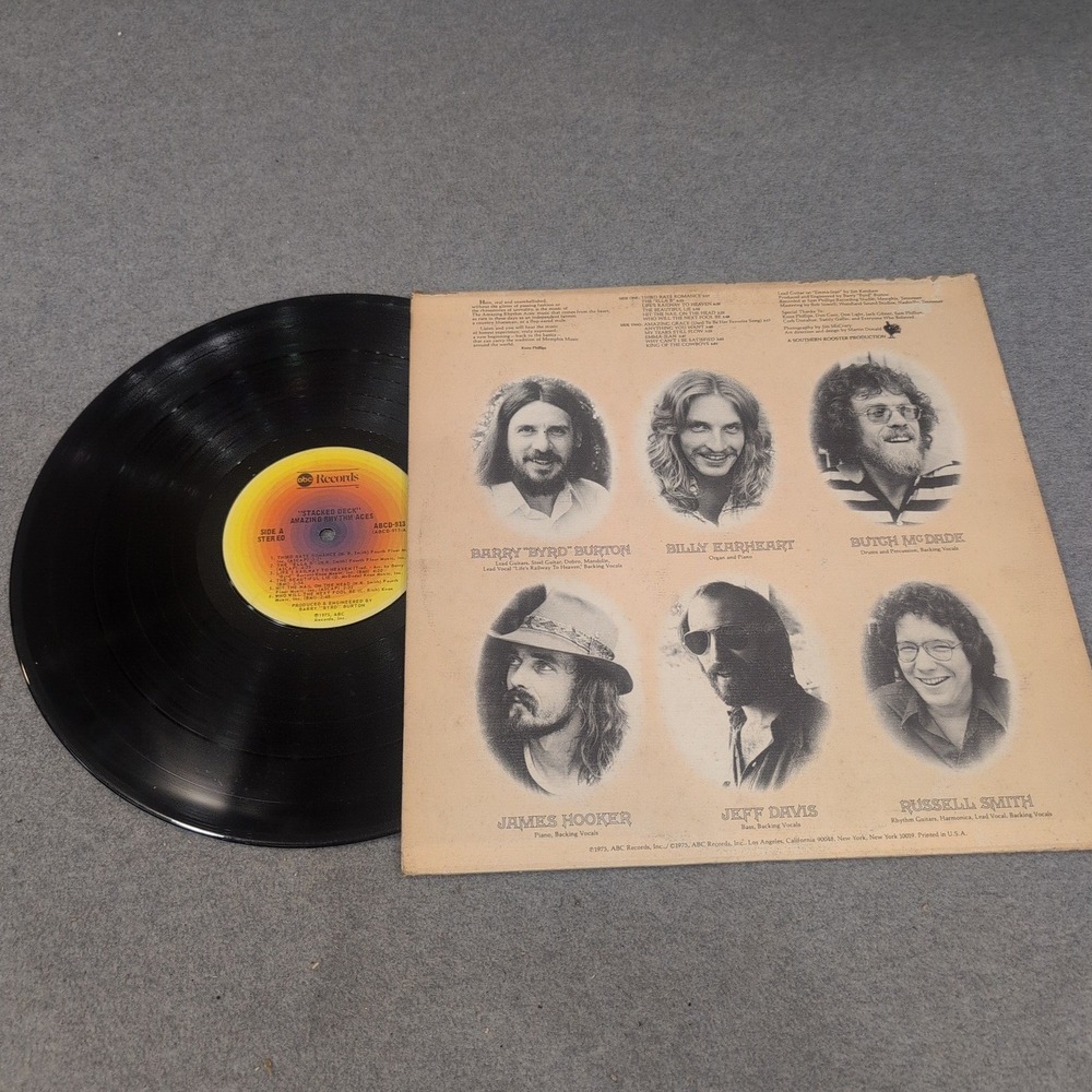 Amazing Rhythm Aces Stacked Deck Vinyl LP ABC Records 1975 Country Rock ABCD-913 - Picture 2 of 2